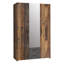 3 Door Manufactured Wood Wardrobe