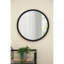 Miroir mural circulaire 20 "x 20" avec cadre en bois, miroir mural pour salon, salle à manger, vestibule, salle de bain, bureau-1374829509