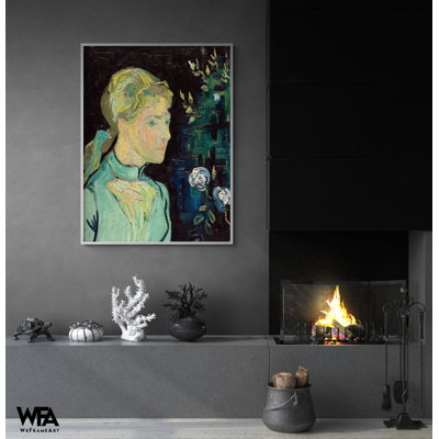Adeline Ravoux par Vincent Van Gogh, estampes de personnages célèbres, reproduction d'art de femme, art de portrait féminin, impression de visage féminin, portrait de Van Gogh
