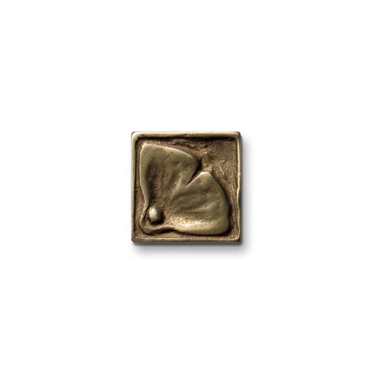 Moon Blossom 1" x 1" Metal Decorative Tile Insert