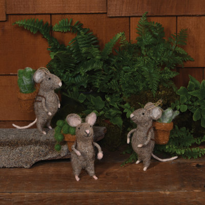 5'' Handmade Felt Hanging Figurine Ornament