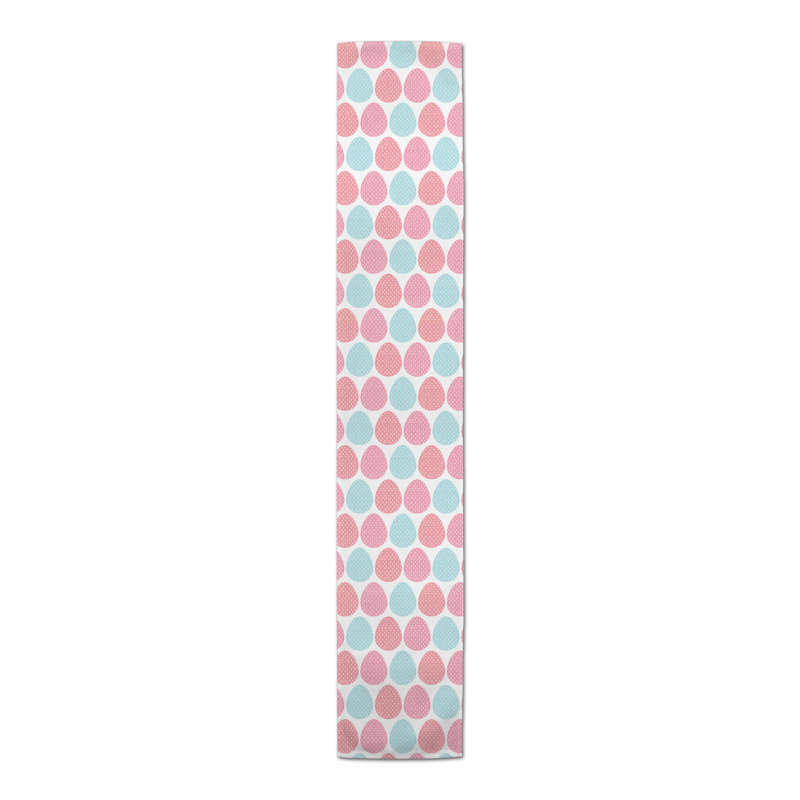 Chemin de table rectangulaire en polyester Crystella, 72 po x 16 po