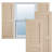 Rustic Two Equal Louver Faux Wood Shutters (Per Pair)-88968604-88968607-88968568