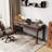 Caros Wooden Writing Desk, Dark Brown