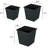 5 6.3" Square Plastic Pots For Nursery Plants With Drainage, All-Weather , Crack And Fade , Polypropylene Plant - All-Weather, Construction, To Cracks Fading Multi-Purpose-1678428587