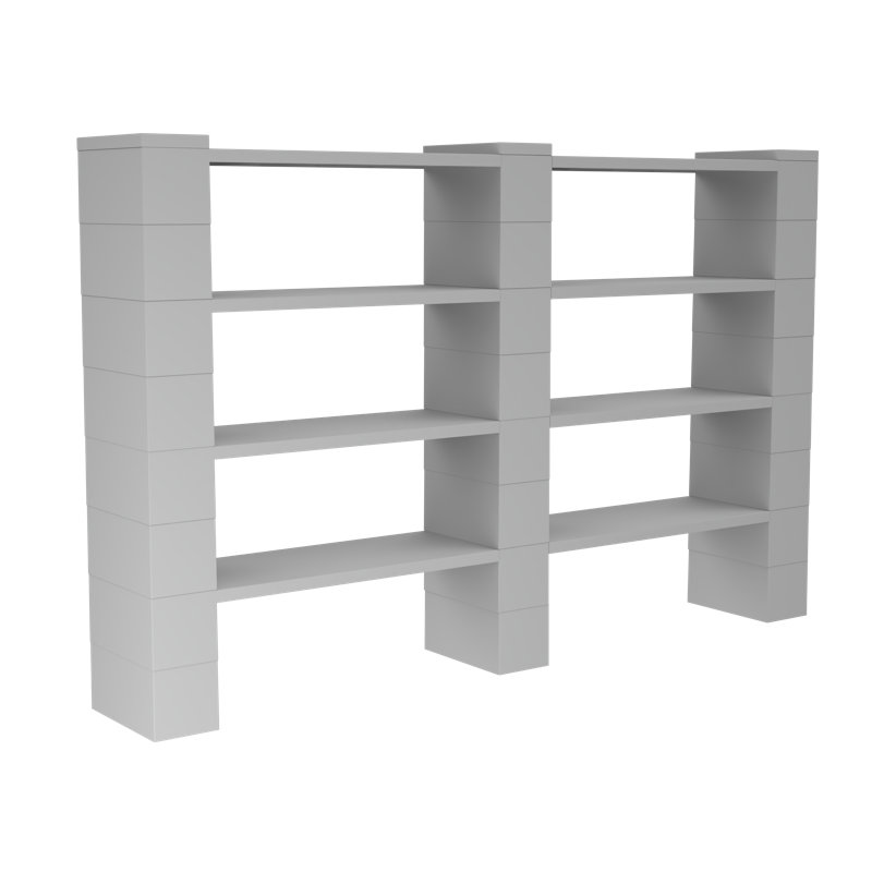 Ensemble de tablettes doubles EverBlock, Gris clair