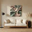 Art mural gris Biomorphic Abstraction 86-982643822