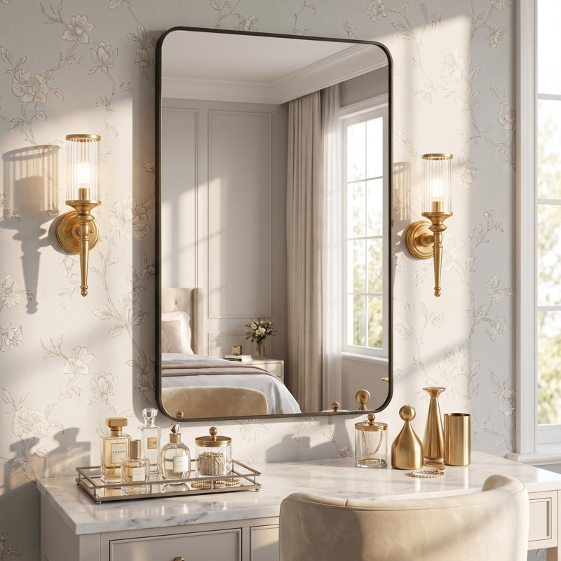 Miroir de salle de bain, 30''×40'', Noir