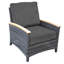 Bella Wicker Teak Outdoor Lounge Chair-1037614402-1037255479
