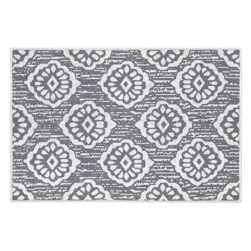 Tapis de cuisine Owenby, Gris clair