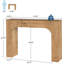 Console Farmhouse, longue table d'entrée en bois derrière le canapé-228028252-228028255