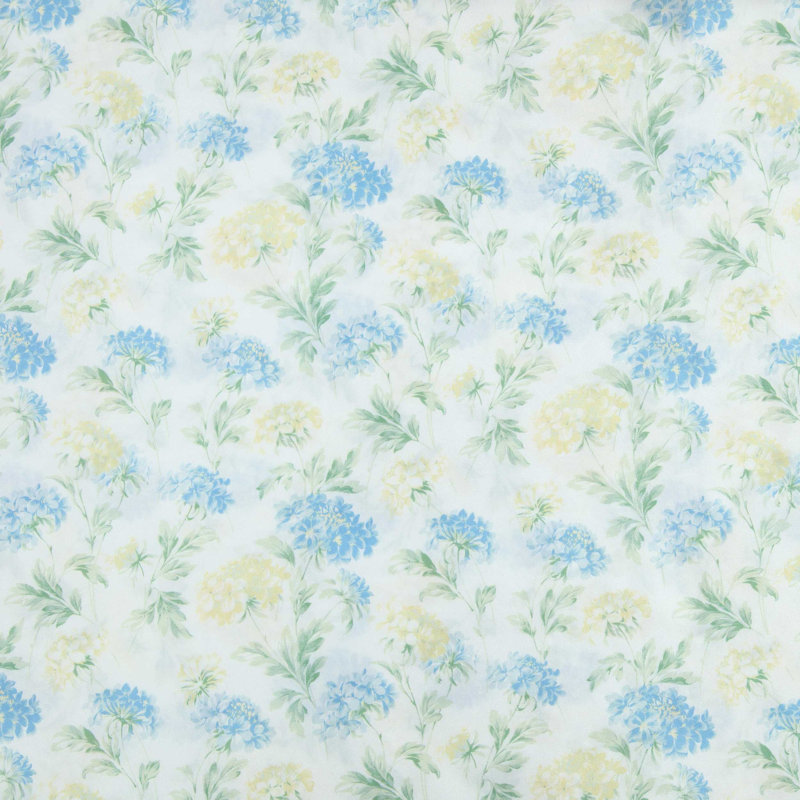 Ensemble de draps Laura Ashley, Ensemble de draps pour lit simple avec 1 taie d'or, Edwina Blue