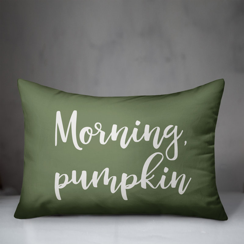  Coussin Good Morning, Pumpkin, vert