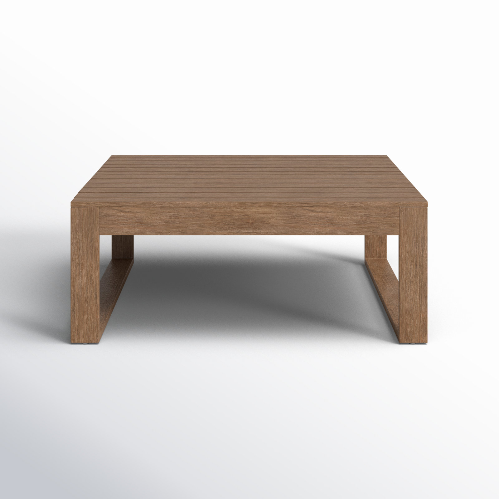 Cove 34" Solid Eucalyptus Wood Coffee Table