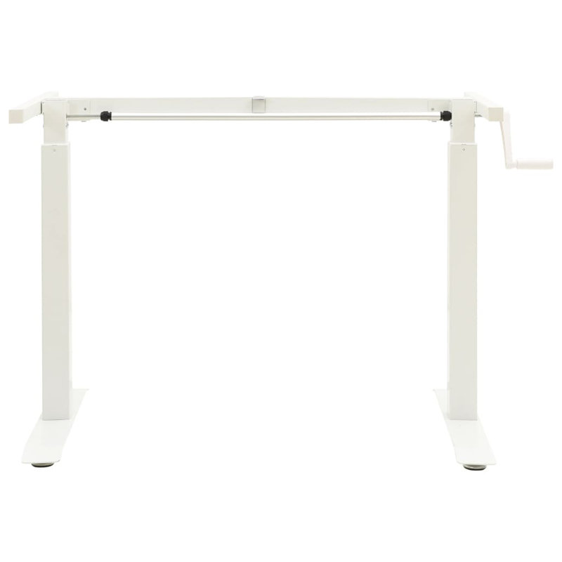 Standing Desk Frame Adjustable Legs Computer Desk Base for Home Office, White
