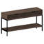 Console avec 2 tiroirs brun 55 x 16 x 30