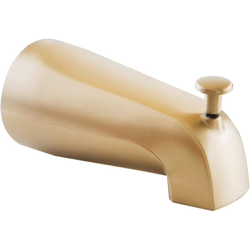 ATAYAL Slip On Universal Bathroom Tub Spout With Diverter, Durable Heavy Duty Metal Bathtub Faucet With Shower Diverter - 5 Inches  Copper Pipe