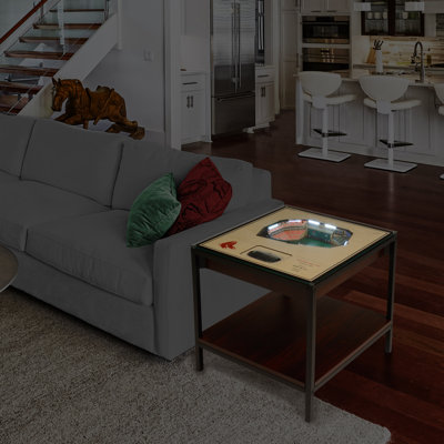 Glass Top End Table