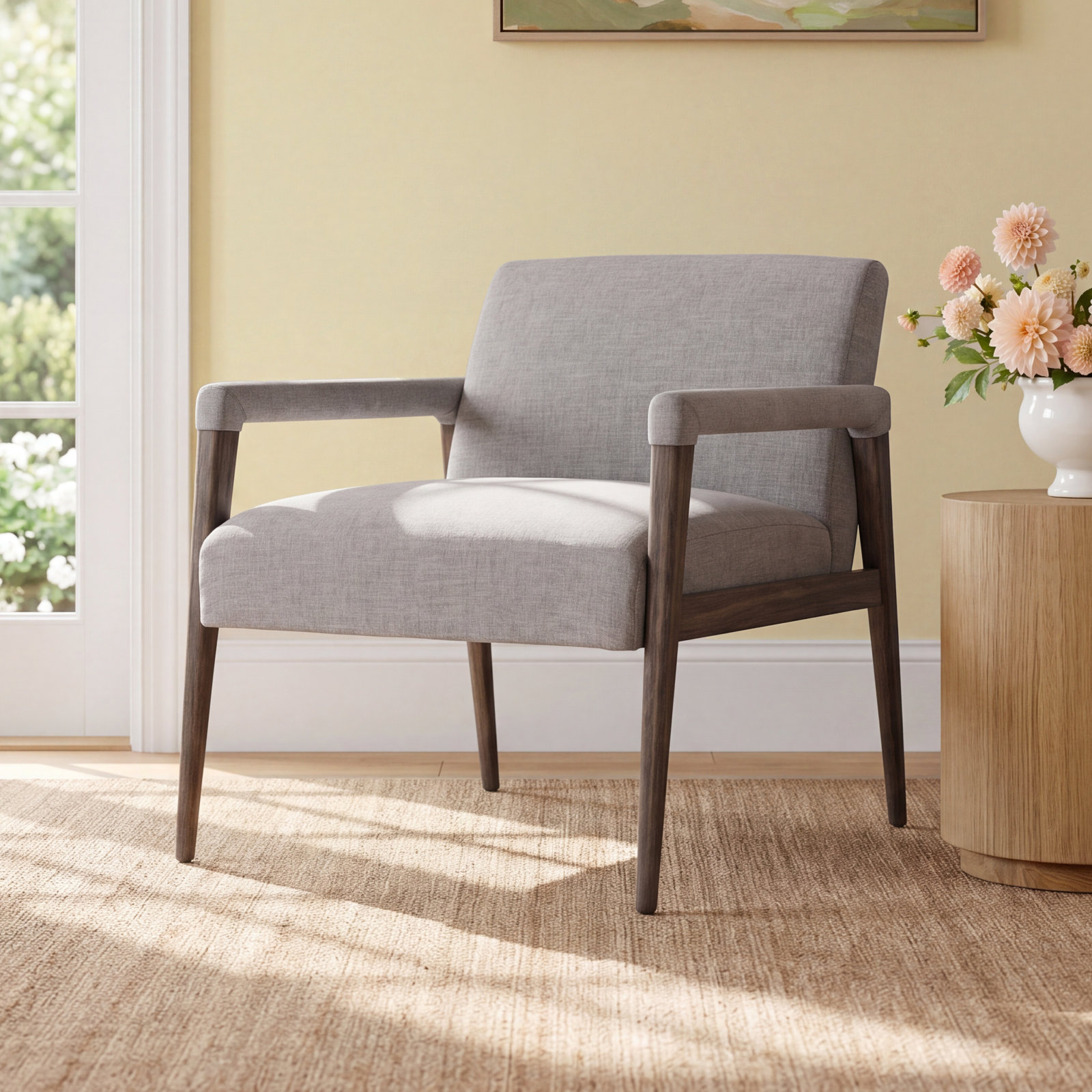 Deidra Armchair, Gray