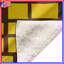 Couvertures rectangulaires jaunes et brunes-130098691