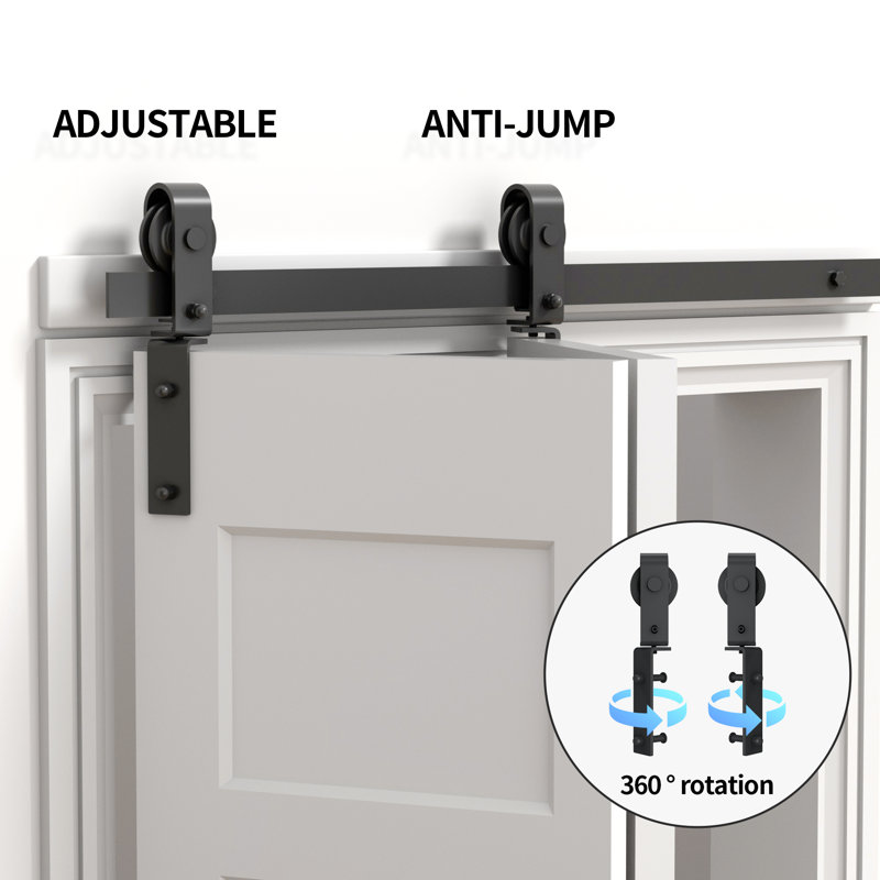 Bi-Fold Sliding Single Barn Door Hardware, 40 in.