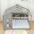 House Floor Bed With Playhouse Roof And Built-In Storage-1095097990-1095098008