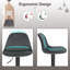 Bavoryn Swivel Upholstered Adjustable Height Counter Stool with Metal Frame-1468999678