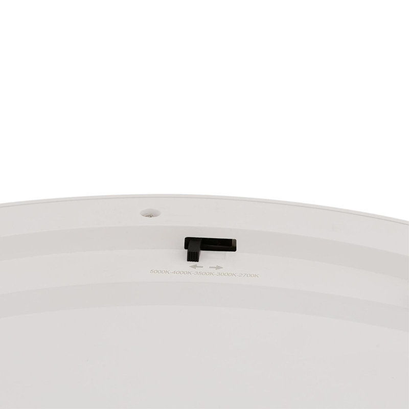 White Acrylic LED Indoor/Outdoor Flush Mount Light