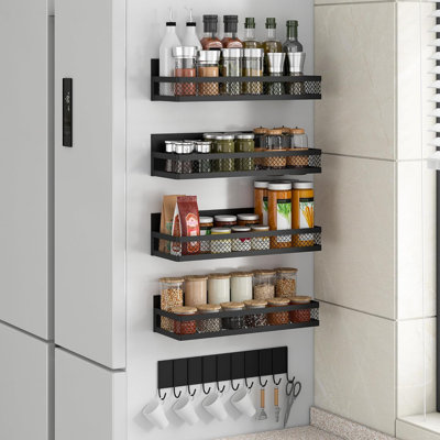 Prep Savour Strong Magnetic Spice Rack For Refrigerator Oven