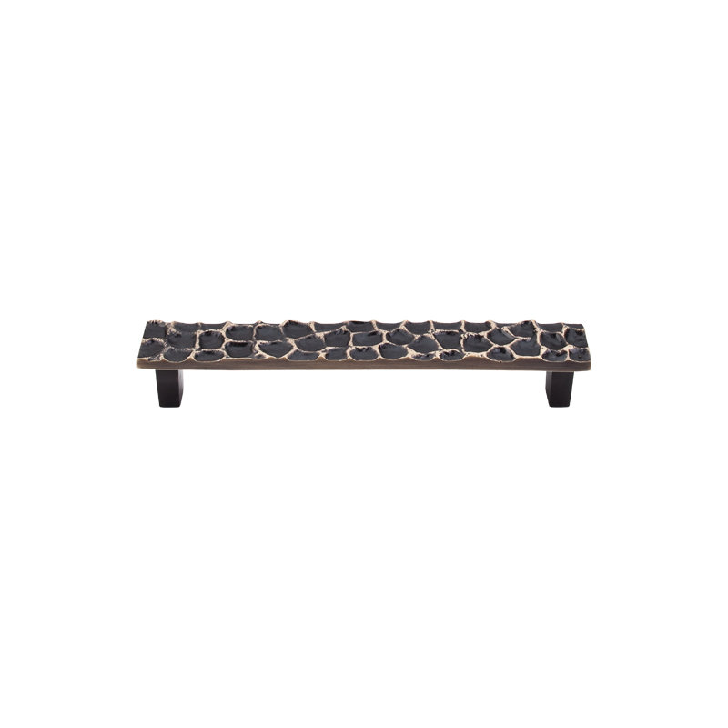 Cobblestone 8 13/16" Center to Center Bar Pull, Brass Antique