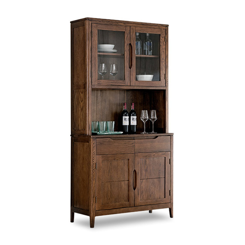 Nordic Oak Multifunctional Kitchen Food Cabinet