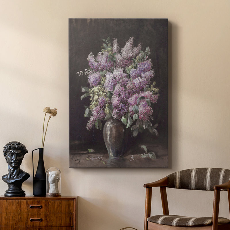 Imprimé floral rétro CCLXV III - galerie sur mesure, H 60 po x l 40 po