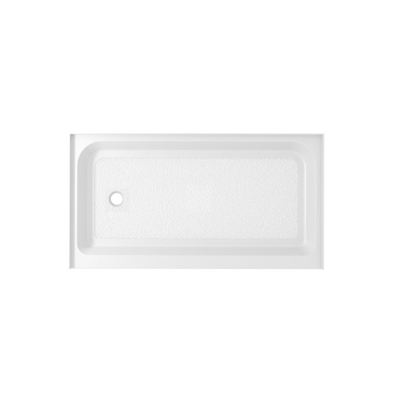 Base de douche simple Laredo l 60 po x P 36 po, À gauche