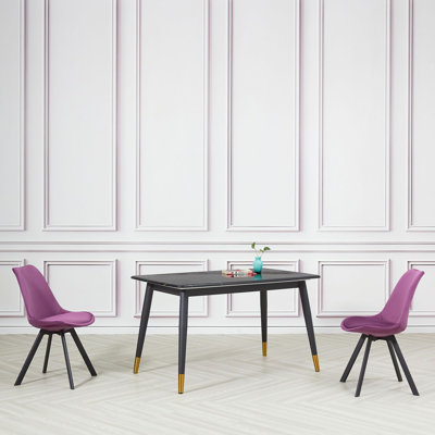 4 Rivas Velvet Upholstered Dining Chairs