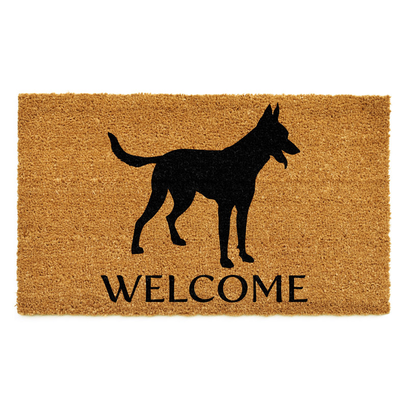 Tapis d'intérieur antidérapant belge Malinois, l 24 po x L 36 po