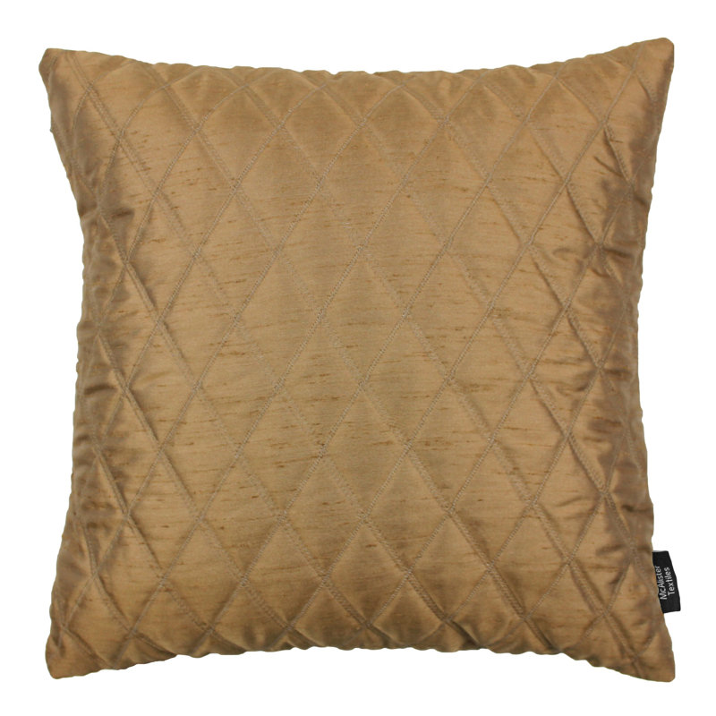 Bloxom Square Throw Cushion, 60 x 60cm, Gold