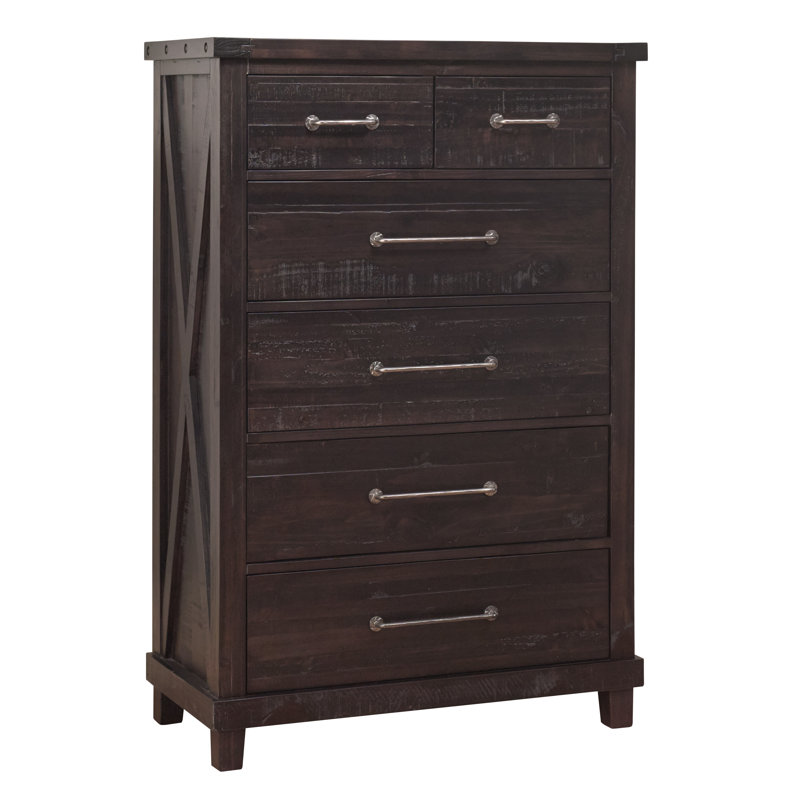 Commode 5 tiroirs avec miroir Carriana