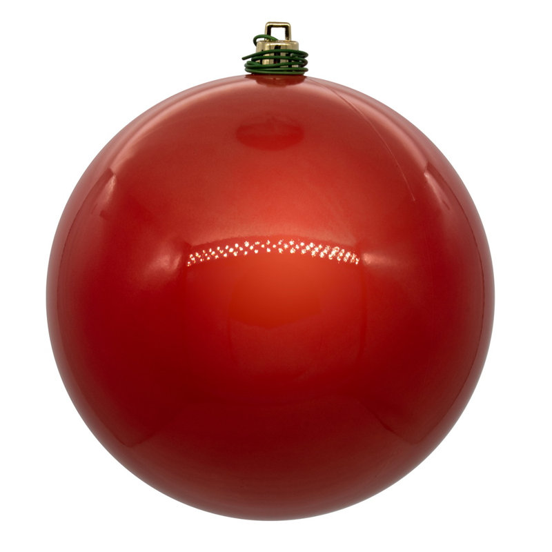 3'' Solid Ball Ornament, Coral