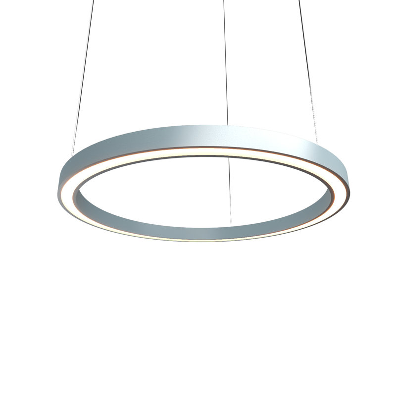 1 - Light Chandelier, Louro Freijó, 1.56" H x 31.2" W x 31.2" D