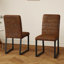 Ensemble de 2 chaises de bureau / salle à manger en polyuréthane de qualité supérieure avec mousse haute densité, pieds en fer robuste (galvanoplastie / peinture en aérosol), plusieurs couleurs. Assemblage facile. W1151134524-1899036775-1899036768