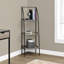 Bibliothèque, bibliothèque, étagère, d'angle, 3 niveaux, H 48 po, bureau, chambre à coucher, métal, contemporain, moderne-2001339236