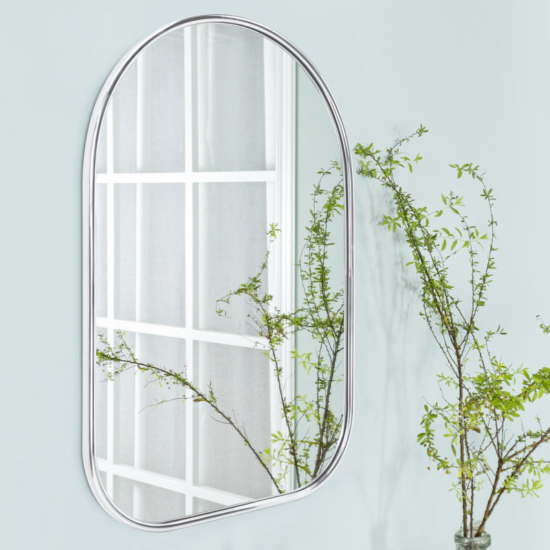 Miroir de salle de bain, 30 po x 20 po, Nickel brossé