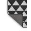 Tapis noir/gris tissé à la machine-785399547