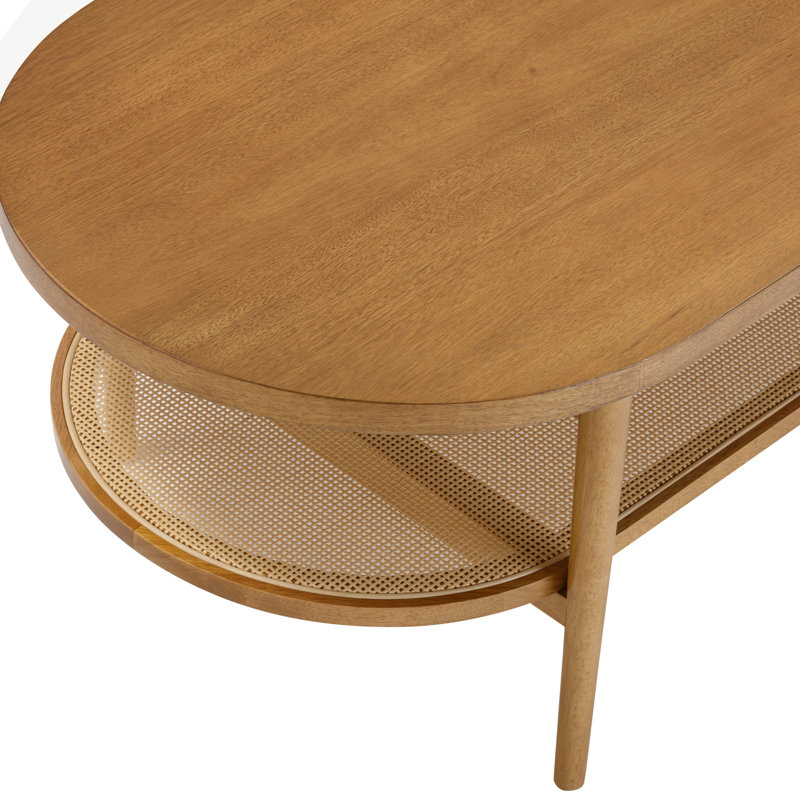 Single Coffee Table, Honey Brown