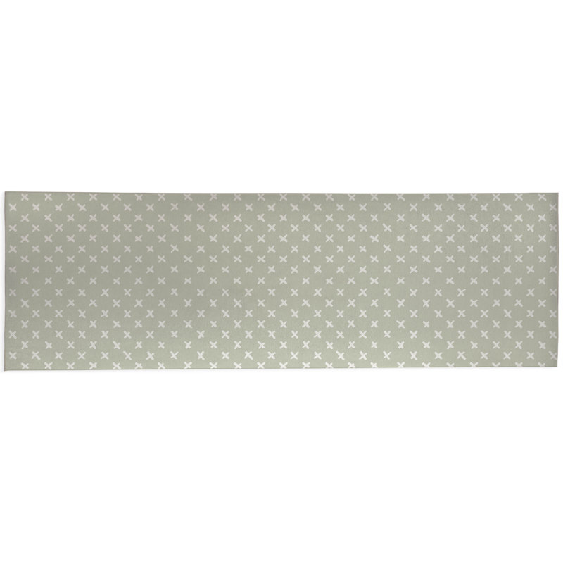 Criss Cross Non-Slip Outdoor Rug, Runner 2'6" x 8'