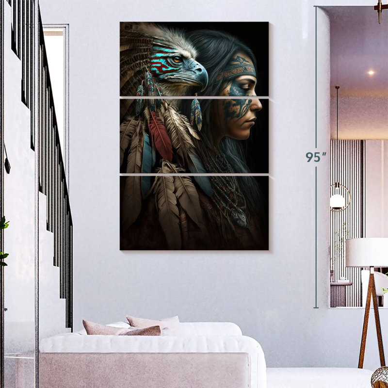 Lelar Eagle Spirit, 74" H x 48" W