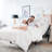 Clara Clark Massaging Zero Gravity, Zero Clearance Adjustable Bed with Wireless Remote, USB Ports & LED Lights-55848236