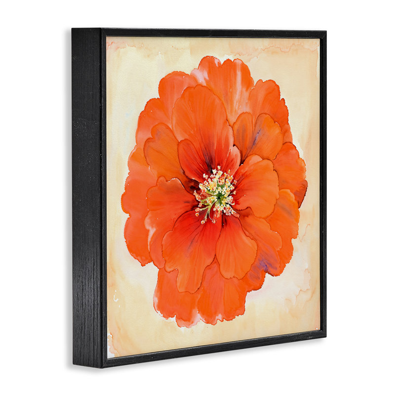 Art mixte, estampe numérique par Christine Zalewski, Giclée encadrée noir minuit, H 17 po x l 17 po