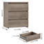 Table de chevet 3 tiroirs Arieyonna-708779057