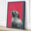 Seal in Pink Modern - Wrapped Canvas-2117264777-2117264892